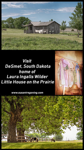 Picture - A day spent on the prairie visiting the homes of Laura Ingalls Wilder author of Little House on the Prairie in DeSmet, South Dakota.