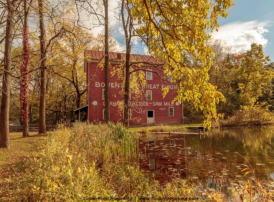 Historic Bowens Mills is a working 1864 grist mill and cider mill in Yankee Springs, Michigan near Gun Lake.