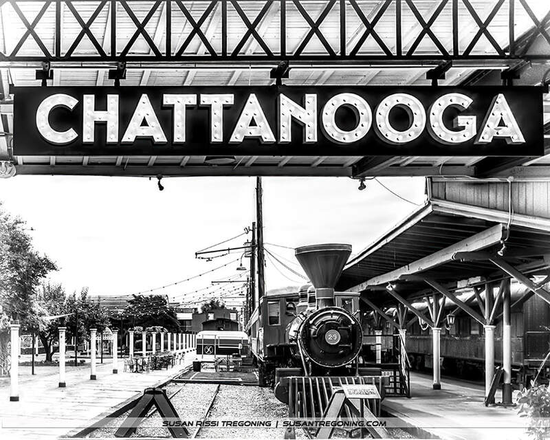 The Chattanooga Choo Choo replica at the historic Terminal Station, now known as Chattanooga Choo Choo Hotel in Tennessee.