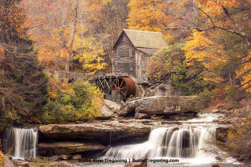 Discover the iconic Glade Creek Grist Mill at Babcock State Park, a living tribute to West Virginia's historic mills, set by a stunning waterfall.