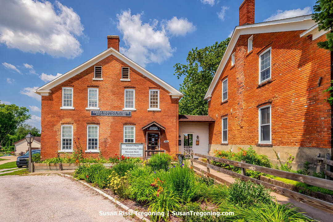 An Amana Colonies Schoolhouse, which is now part of the Amana Heritage Museum in Amana, Iowa. 