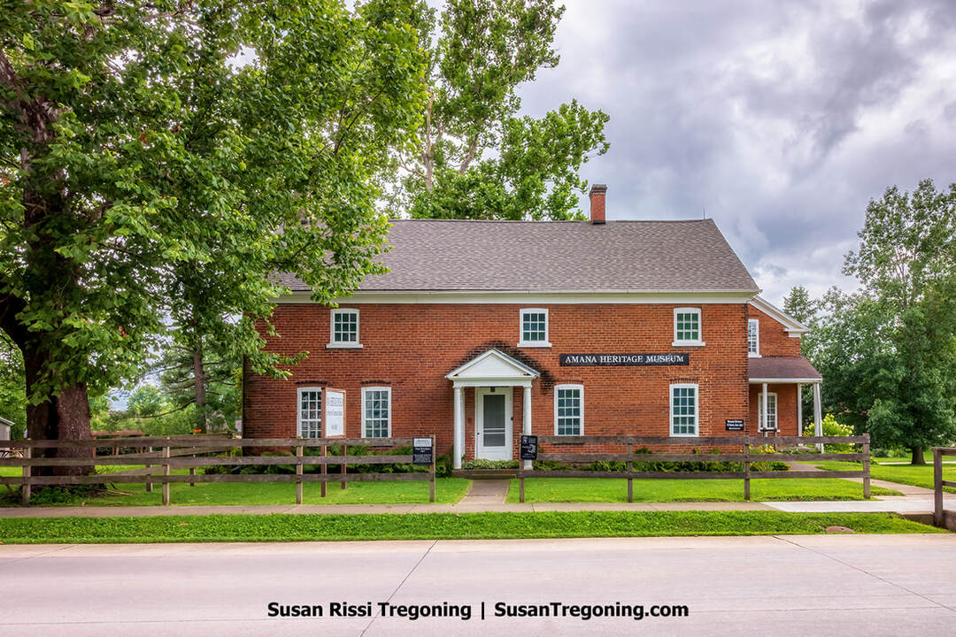 The Noe Communal Kitchen House was built in 1864 of locally made brick. The building served as a kitchen house until 1932, and later became a doctor's home. It is now part of the three-building complex that makes up the Amana Heritage Museum in Amana, Iowa.
