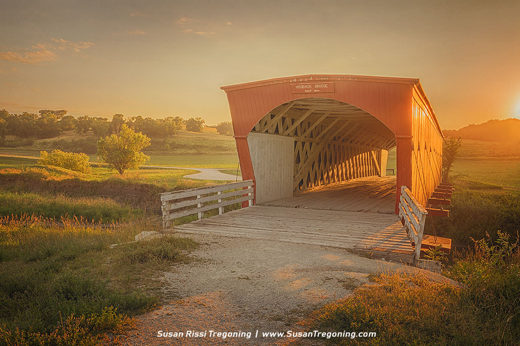 Hogback Covered Bridge - 1879 Hogback Bridge Rd, Winterset Possibly the most photogenic of all of the covered bridges of Madison County Copyright 2017 Susan Rissi Tregoning