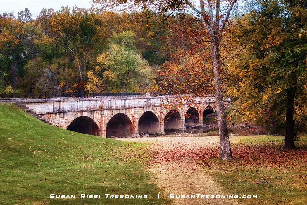 The Monocacy Aqueduct is the largest aqueduct along the C&O Canal.
