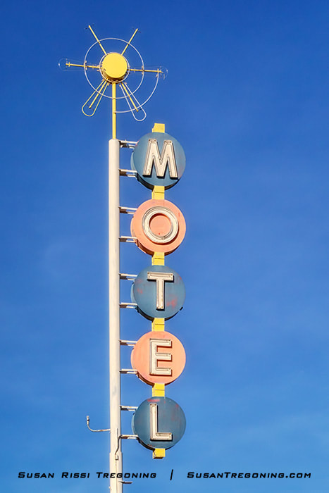A fun motel sign found in Albuquerque. 