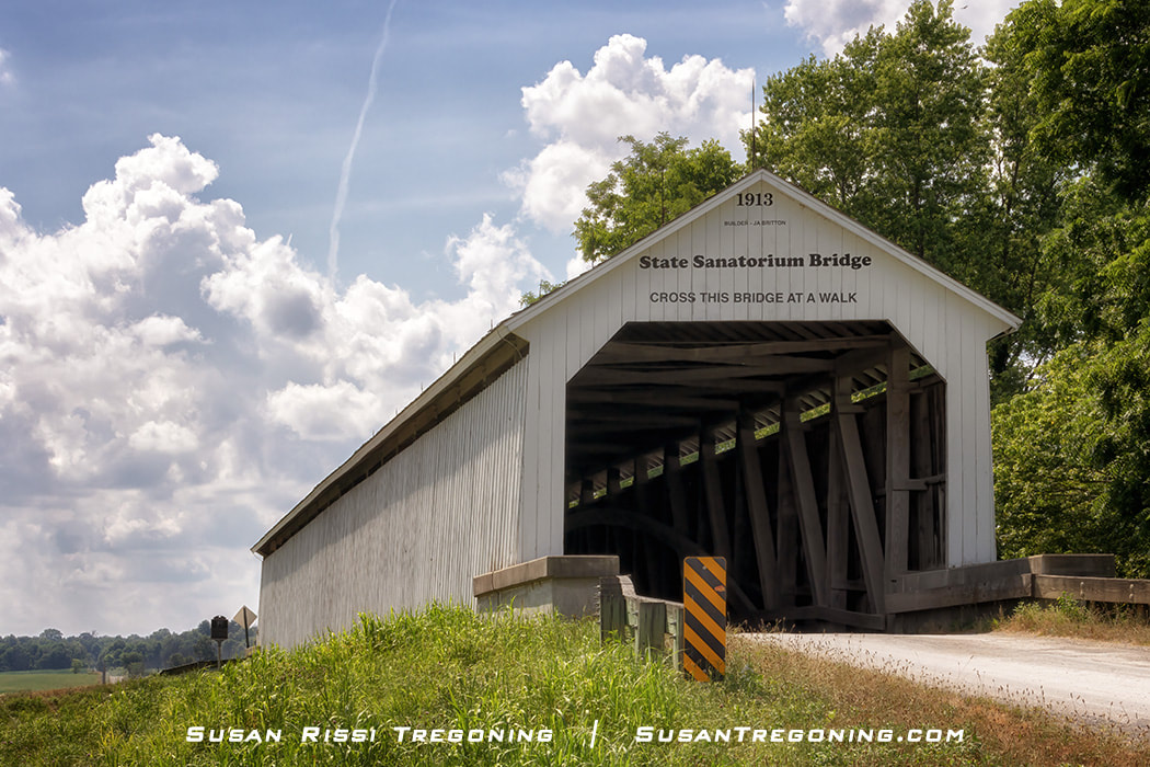 Parke County, Indiana, Covered Bridge #1, the State Sanatorium Bridge.