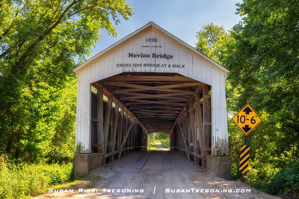 Nevins Covered Bridge was the final covered bridge to be built by J.A Britton and the final historic bridge to be constructed in Parke County, Indiana.