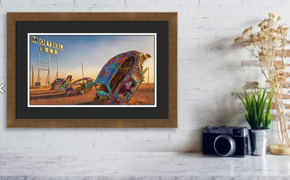 The Bug Ranch Framed and Matted Art Print.