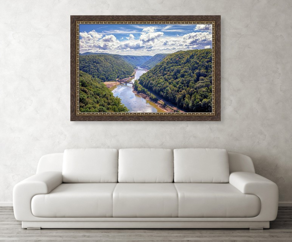 Hawks Nest - New River Gorge framed print.