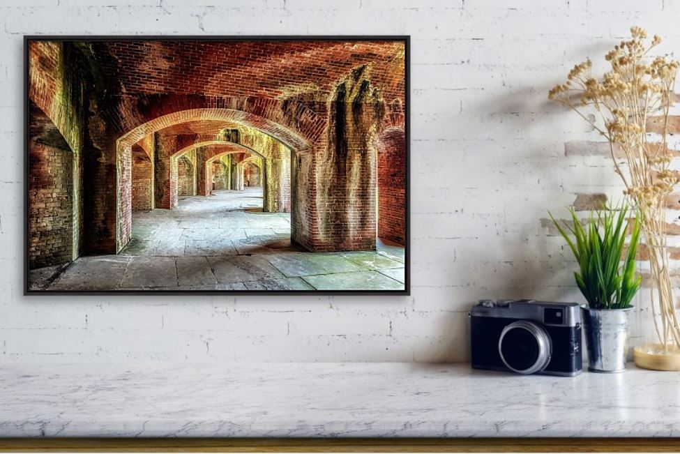 The Arches at Fort Massachusetts Canvas Art Print
